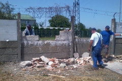 Betonfal javítás